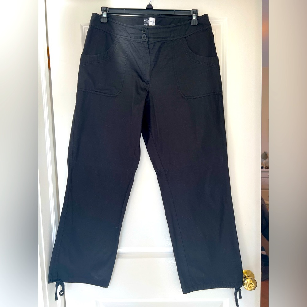 Saks Fifth Ave Threads Women’s Black Cargo Pants Size 16